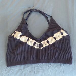 Aerie Navy Ribbed Top